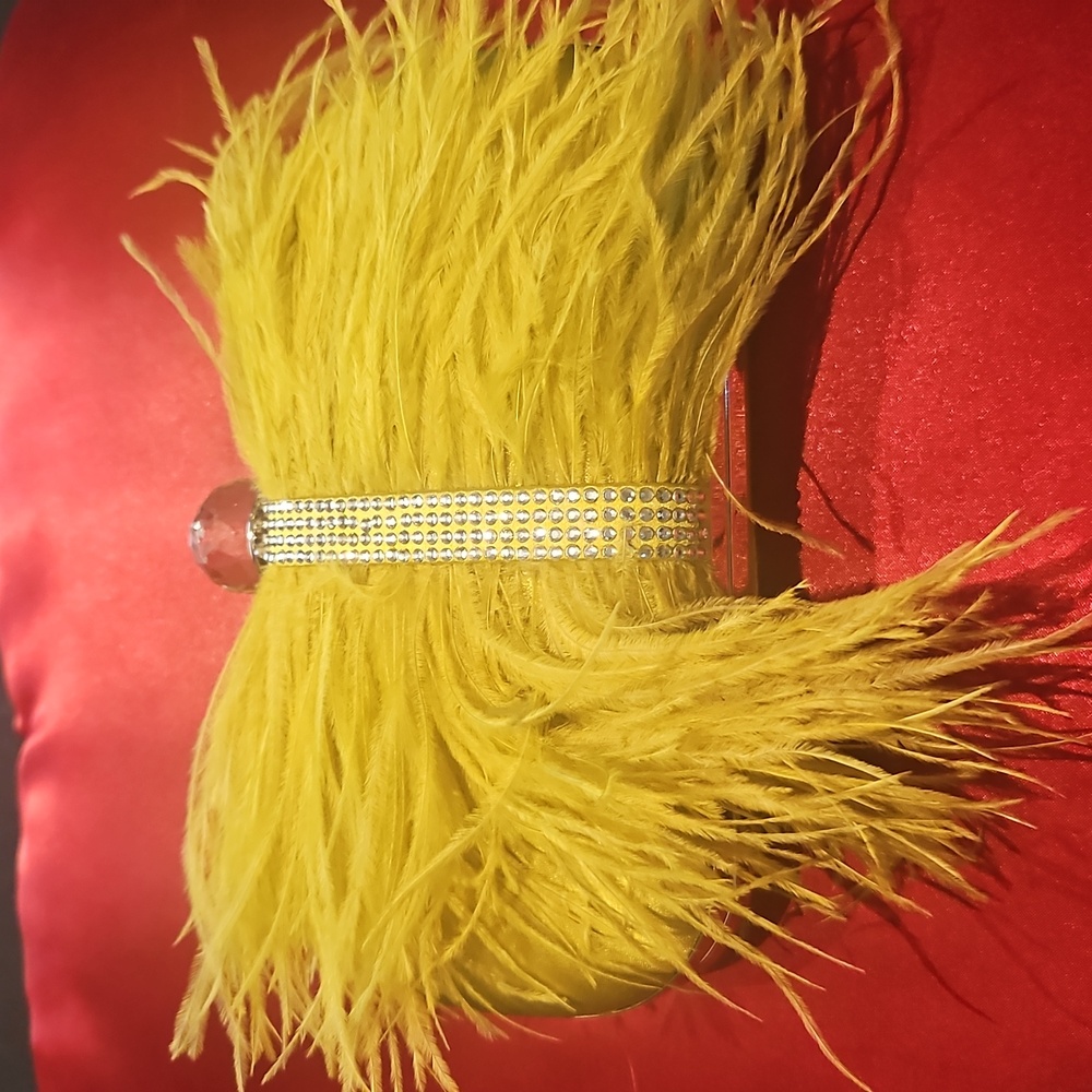 Ostrich Feathered Mini Evening Bag - Picture 10 of 10